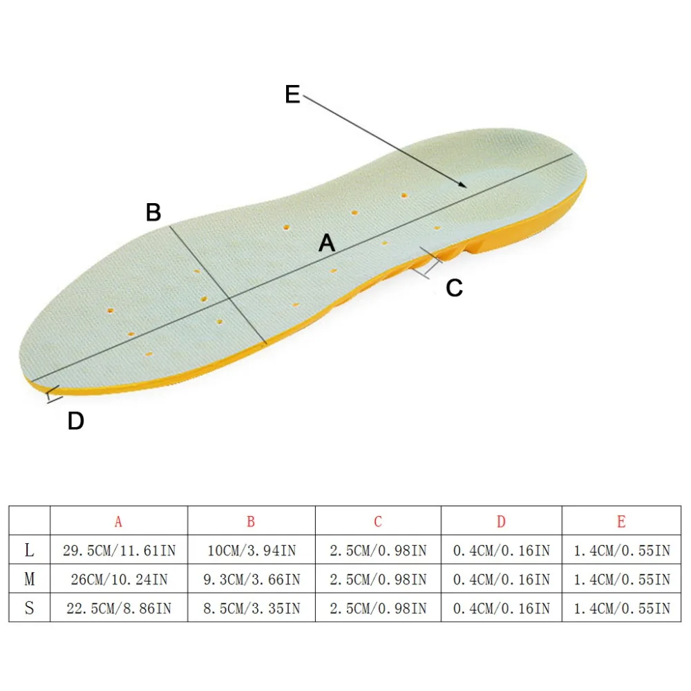 S/M/L коврик для обуви спортивная стелька дышащий EVA ударопрочный впитывает пот мягкая обезболивающая подушка для бега унисекс для бега