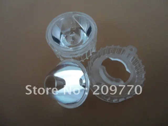 

Wholesale- LED lens 20MM 8degrees optical lens Contain bracket 1W 3W Reflector Collimator