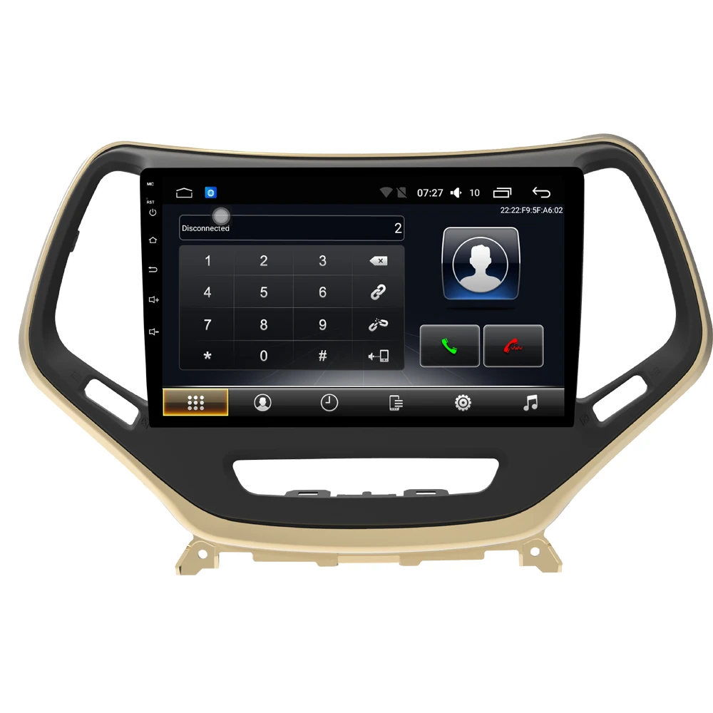 Cheap Car Multimedia player 1 Din Android 7.1 Car DVD For JEEP Cherokee 2015-2018 10.1" 2G/32G touch screen Car Radio GPS 2