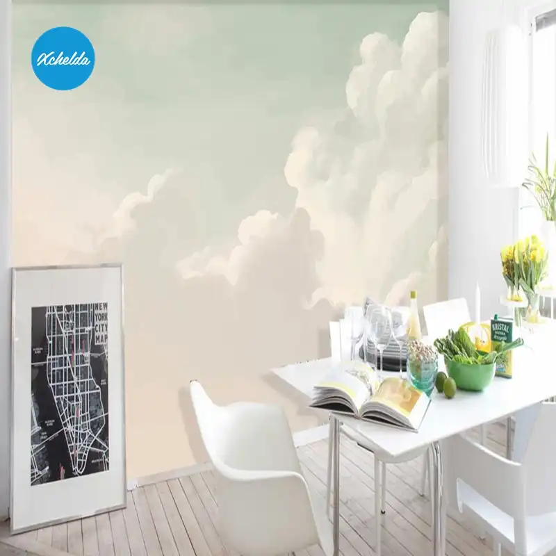 Detail Feedback Questions About Mural Cloud Wallpapers Custom Aliexpress