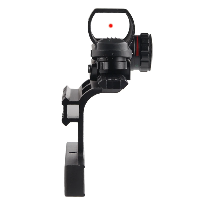 Ceny Holograficzny kompaktowy Reflex czerwona zielona kropka luneta 4 celownik siatkowy z AK Serie mocowanie boczne szyny do polowania Airsoft RL5 0032