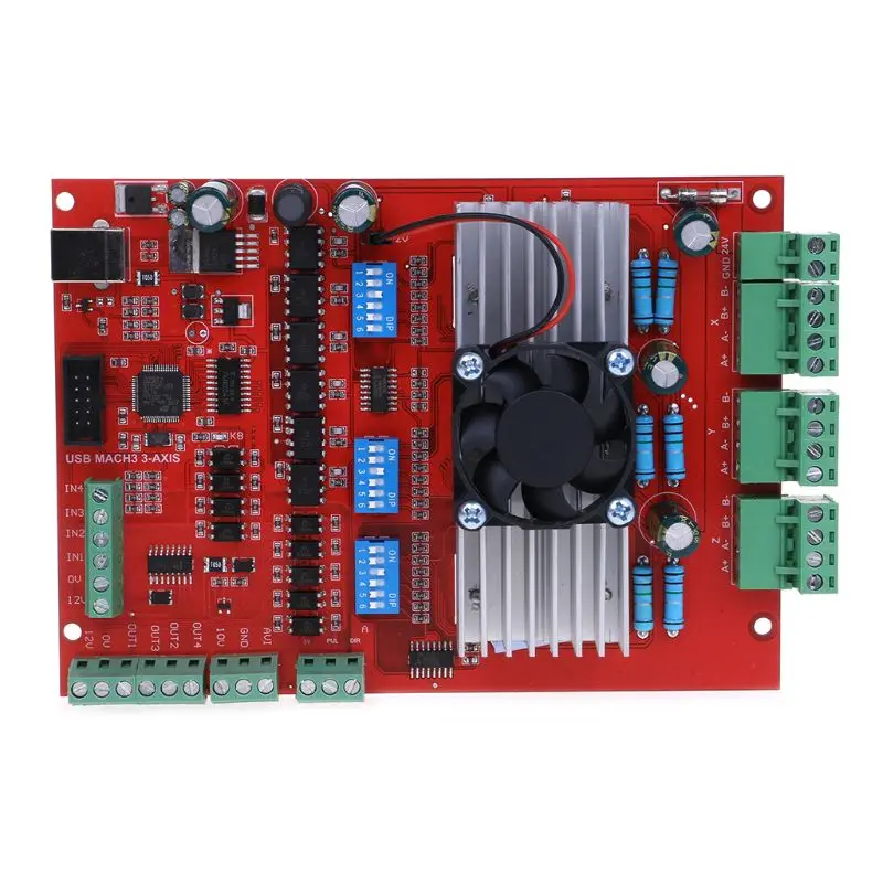 

MACH3 CNC USB 100Khz Breakout Board 3 Axis Interface Driver Motion Controller