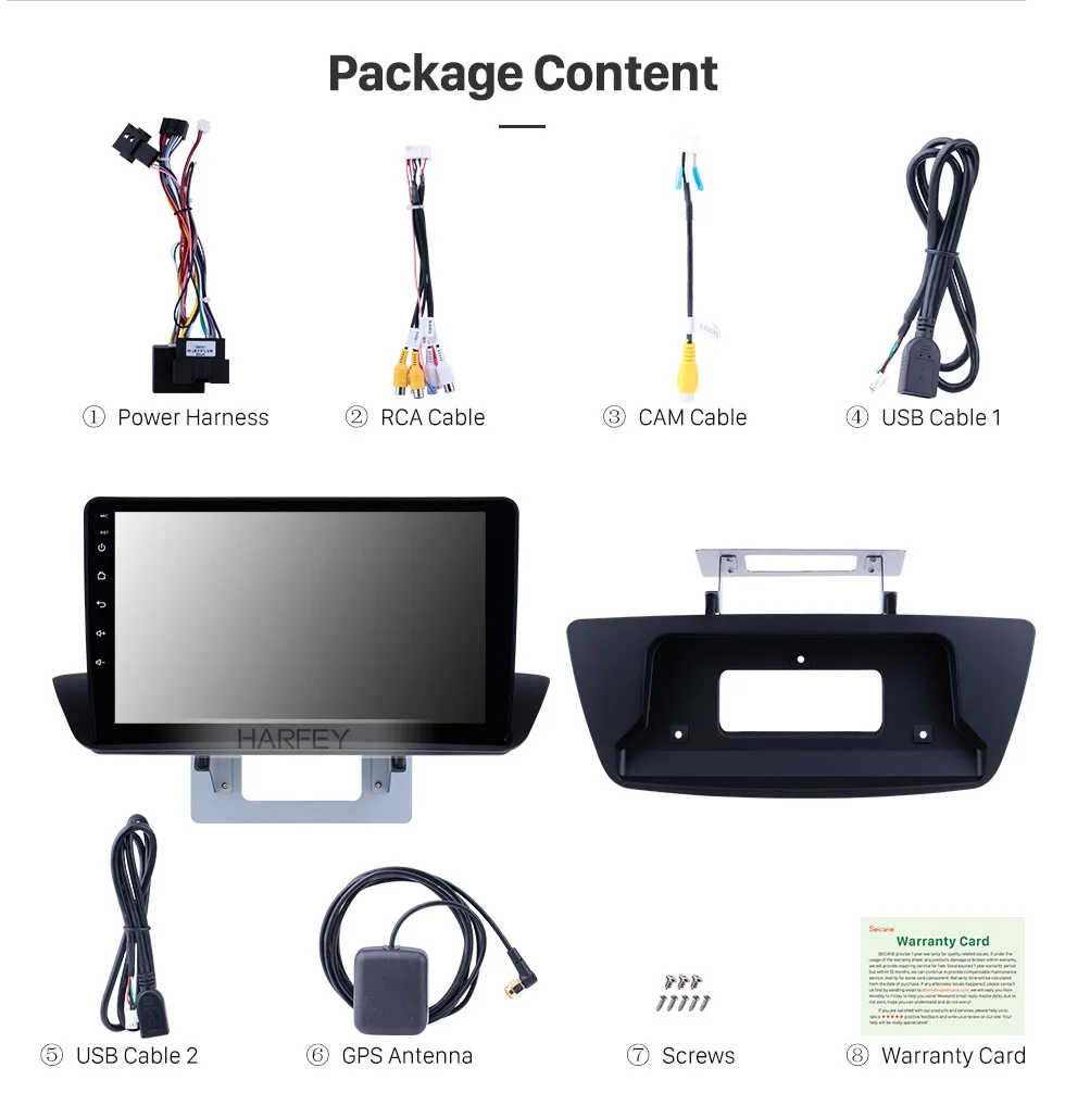 Best Harfey 2Din Head Unit Car Radio 9 Inch Stereo Android 8.1 For 2012 2013-2018 Mazda BT-50 Overseas GPS Multimedia Player AUX WIFI 19