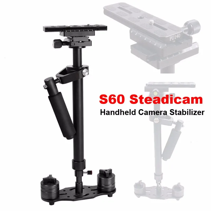 Профессиональный S60 60 см видео стабилизатор ручной DSLR камеры Steadicam устойчивый для камеры видео DV DSLR Nikon Canon sony Panasonic