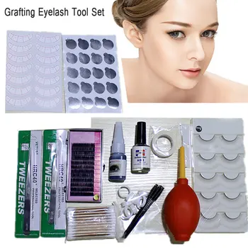 

19pcs/set Eyelash Extension Set Special Grafting Eyelash False for Beauty Salon No Stimulating Glue Easy Grafting Eyelash Tool