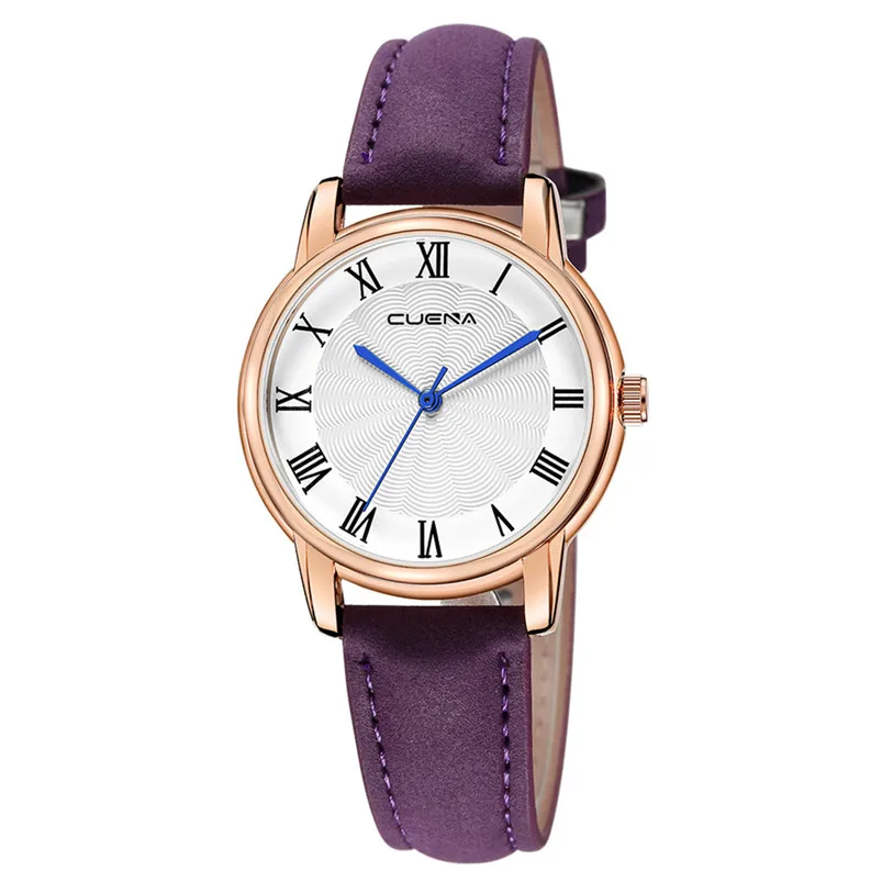 Women's Dress Watches Casual Quartz Plastic Leather Band Newv Strap Watch Analog Wrist Watch Relogio femininos montre femme F21 (9)