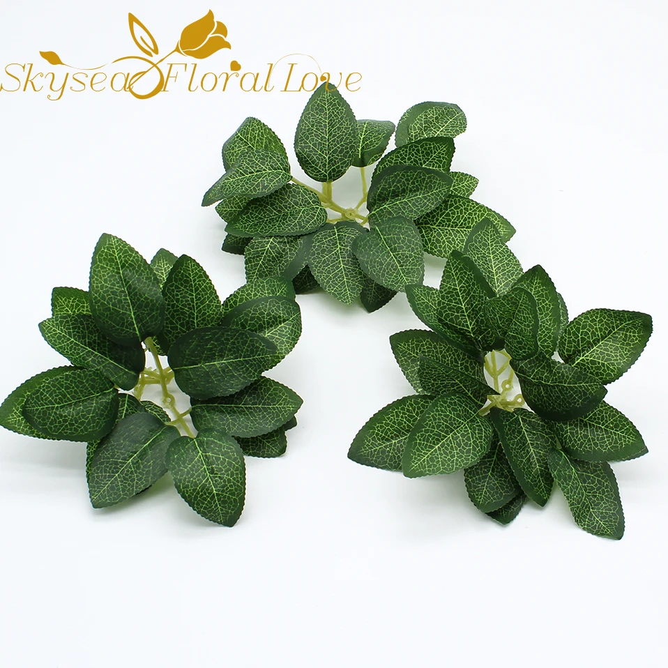 Artificial flower leaves rose wedding decoration leaves handmade