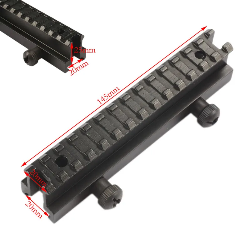 MIZUGIWA AR Riser Mount Weaver Picatinny High Profile See Thru 20 мм с 13 слотами Weaver Picatinny Rails плоский верх винтовка пистолет