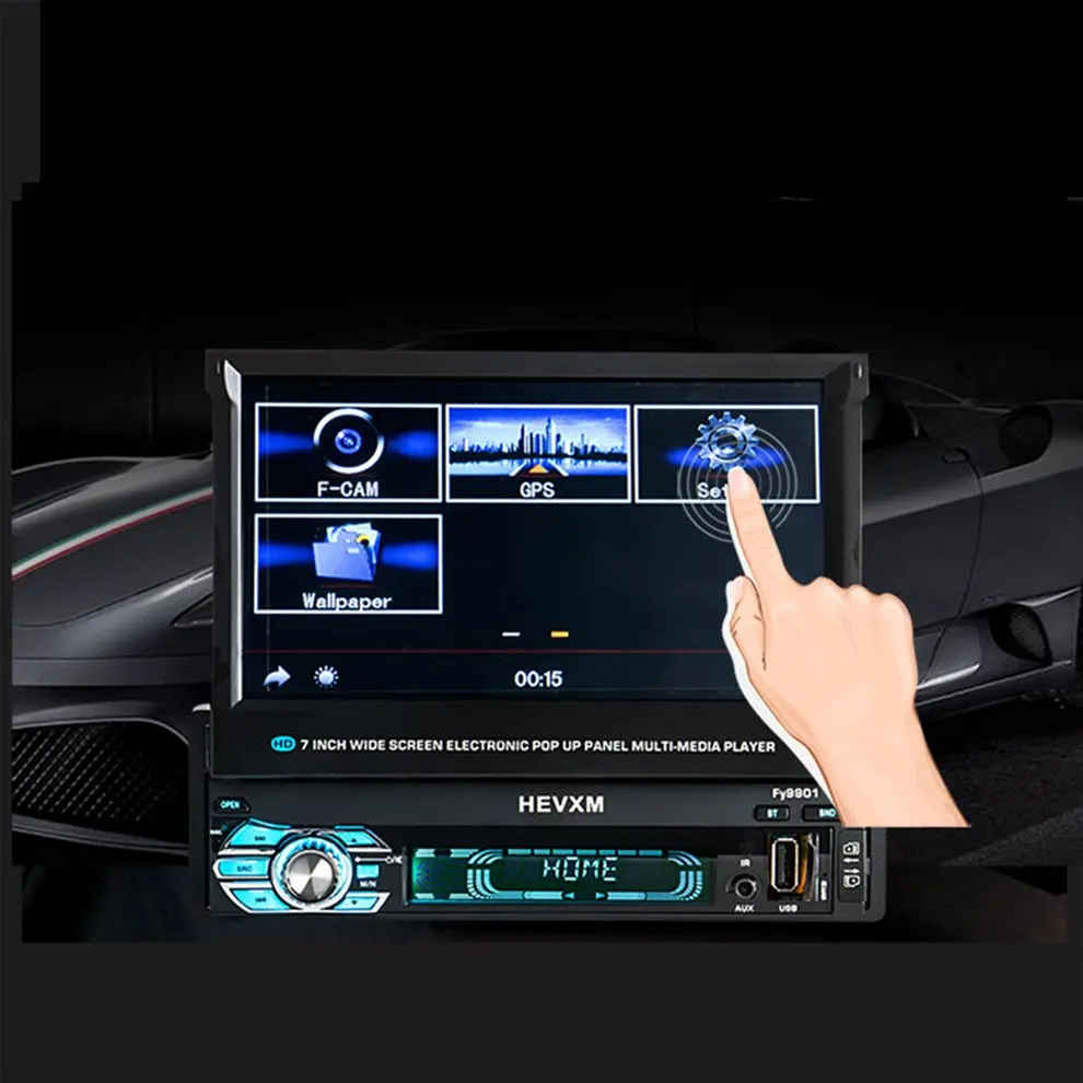 9901 7 дюймов Автомобильный Hands-Free зарядное устройство для автомобиля с Mp5 зарядное устройство для автомобиля с задним ходом Дисплей автомобильный навигационный интегрированный аппарат