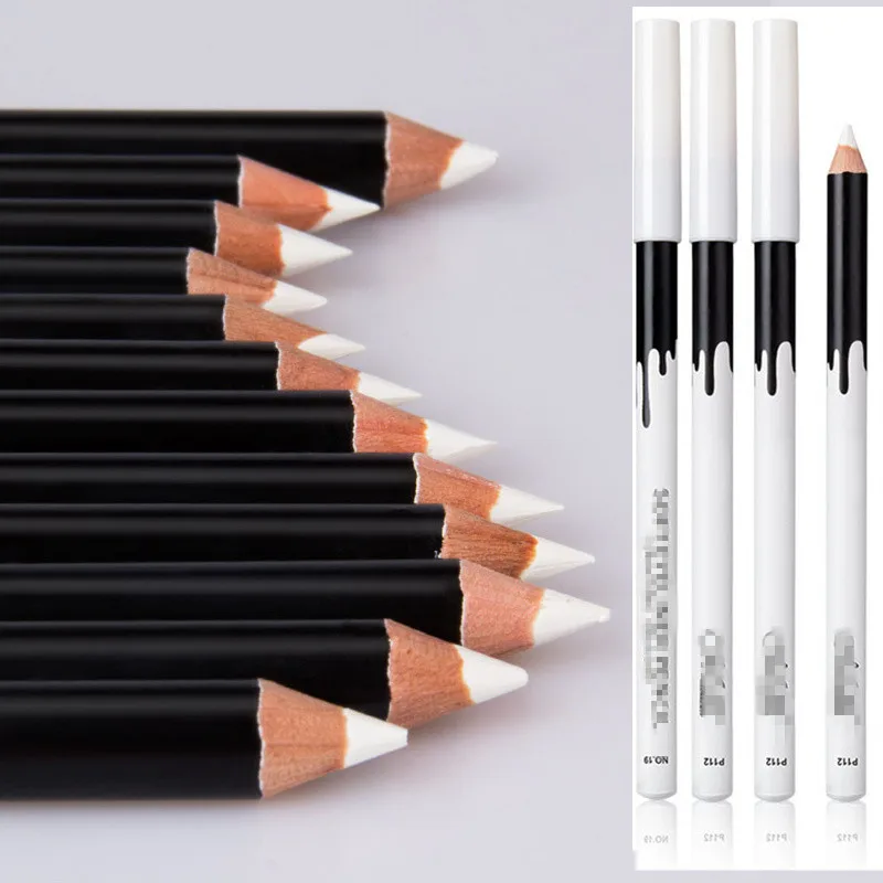 

Hot Sale Waterproof White Glitter Eyeliner Pencils Makeup Long Lasting Soft Pigments Eye Liner Pen