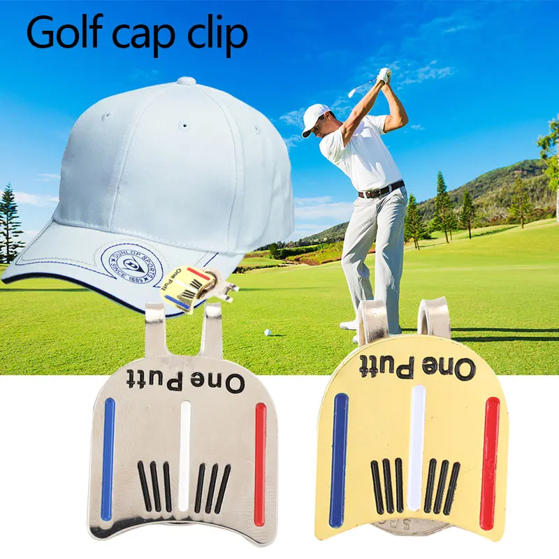 جولف حماية مشبك قبعة غولف خطاطيف قبعة الغولف المغناطيسي واحد إضرب سبائك تخزين الديكور