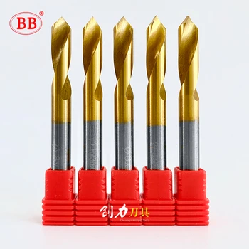 

BB HSS & Carbide 90 Degree NC Spot Drill Stub Spotting Location Center Bit Guide Pilot Hole Chamfering Machine Tool