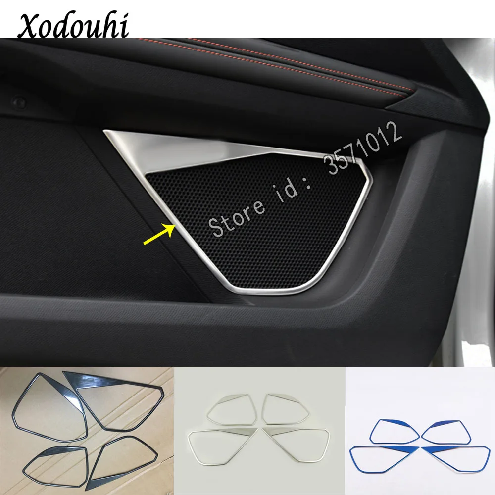 Для peugeot 3008 GT 3008GT Автомобильная палка рамка детектор внутри двери Аудио Звук кольцо лампа отделка 4 шт