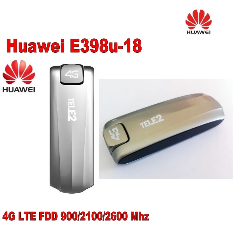 Разблокирована HUAWEI E398 E398u-18 4 г LTE 100 Мбит/с 900/2100/2600 мГц USB Беспроводной широкополосный модем
