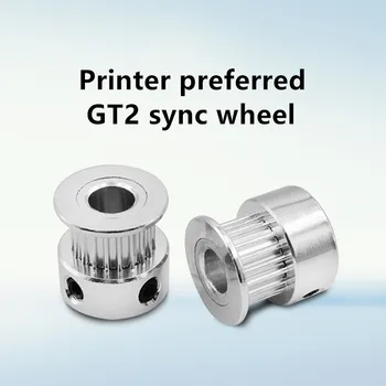 

3D Printer Parts GT2 Timing Pulley 16 Tooth 2GT 20 Teeth Aluminum Bore 5mm 8mm Synchronous Wheels Gear Part For Width 6mm 10mm