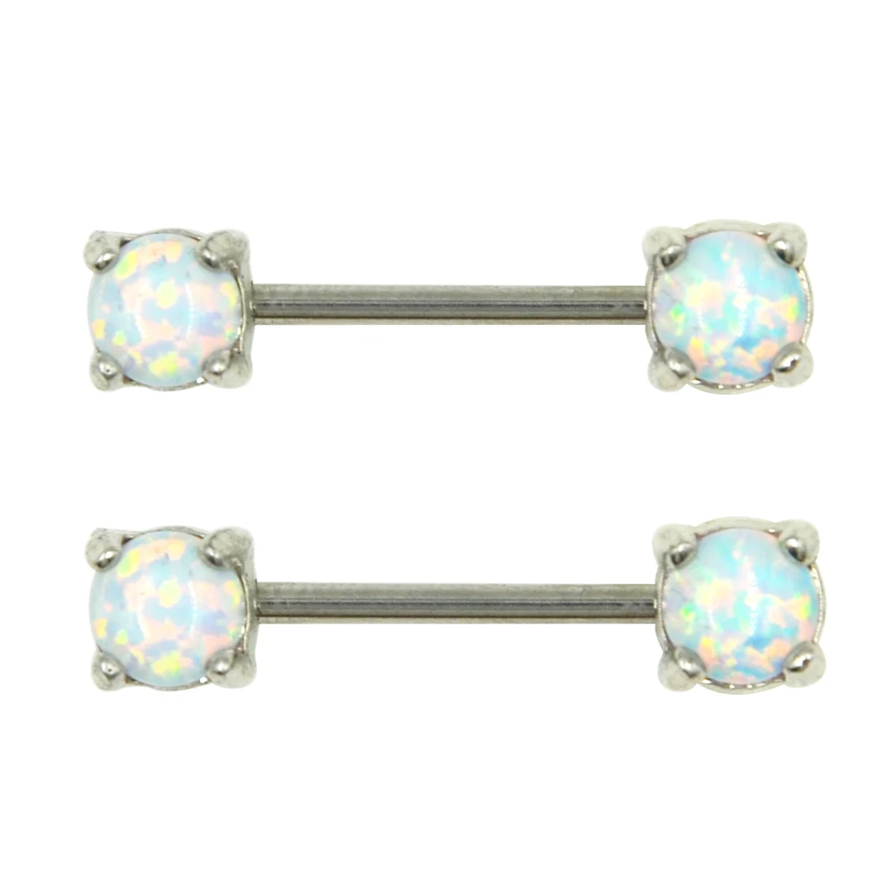 Stainless Steel Oapl Gem Piercing Jewelry Nipple Ring Barbell 14gin Body Jewelry from Jewelry