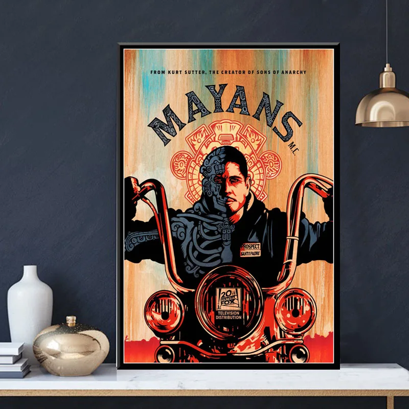 P674 Горячие Mayans MC 2018 сериалы шоу сезон на заказ художественная живопись Шелковый