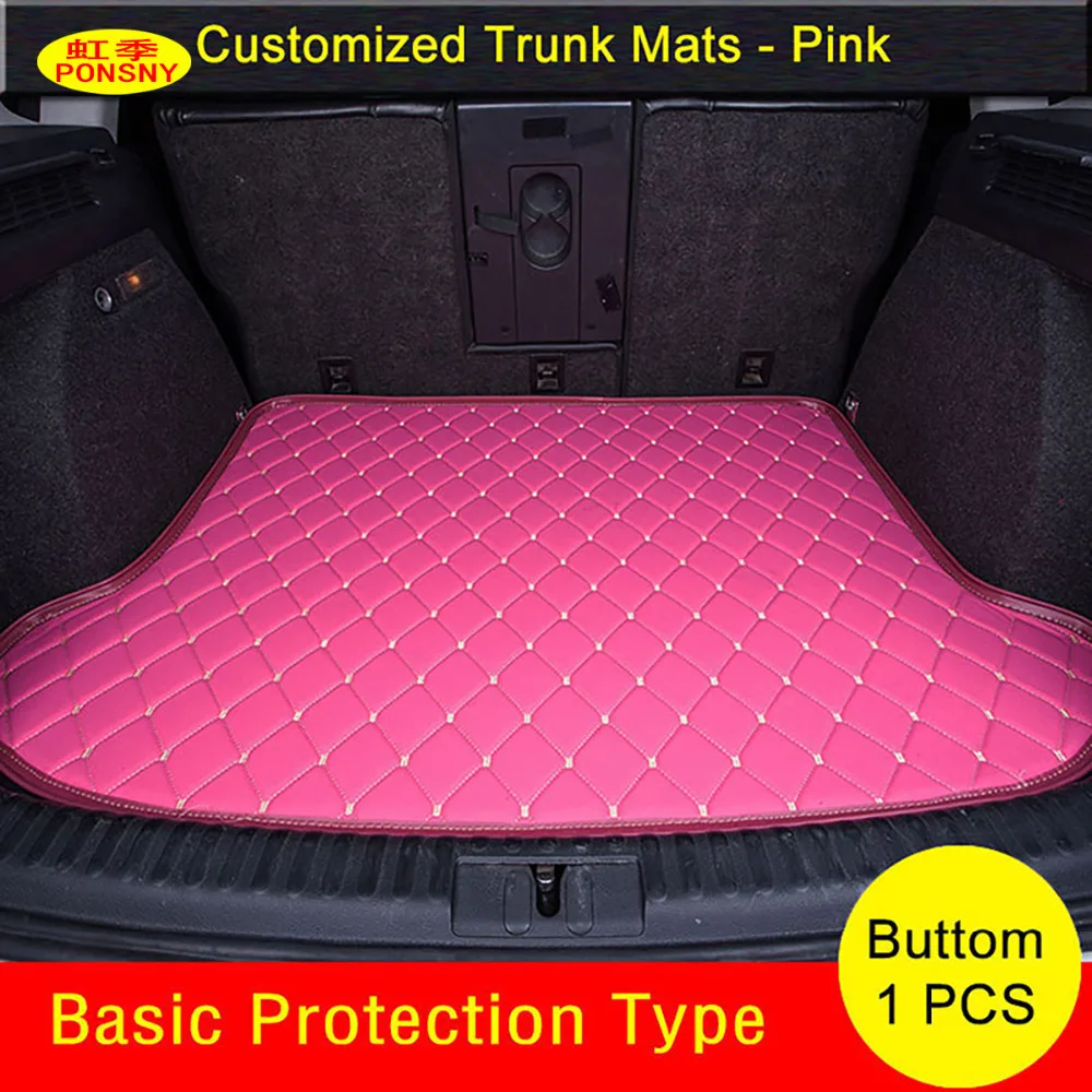 

PONSNY for Porsche Cayenne SUV 911 Cayman Macan Panamera Car Trunk Mats Carpets Waterproof Customized Trunk Rugs