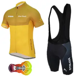 Велоспорт Джерси 2019 Strava Maillot Ropa Ciclismo Hombre одежда для коллективного велосипеда быстрый сухой короткий рукав набор MTB велосипедная одежда 16D GE