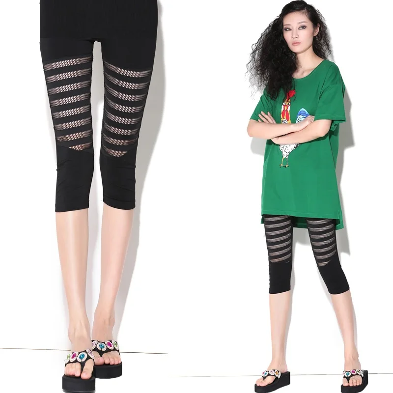 Spring Summer Women Legging Slim High Waist Thin Leggings Fashion Lace