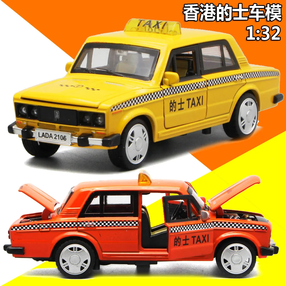 1:32 Гонконг такси Diecasts &amp Toy автомобилей модель автомобиля со светом и звуком