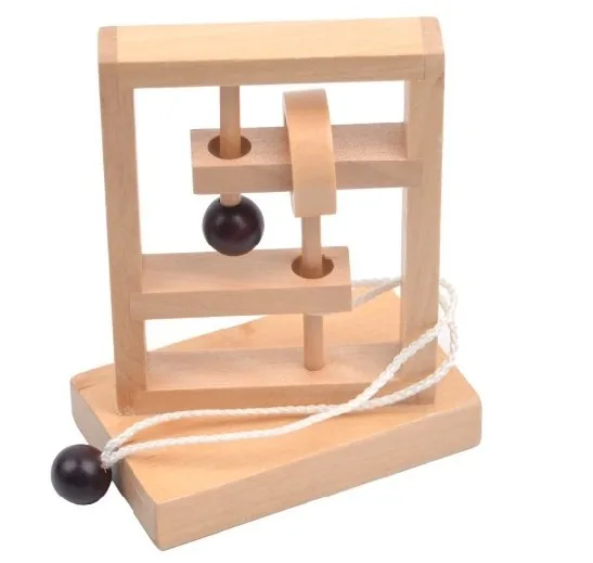 3D Wooden String Puzzles Mind Brain Teaser Game Toys for Adults