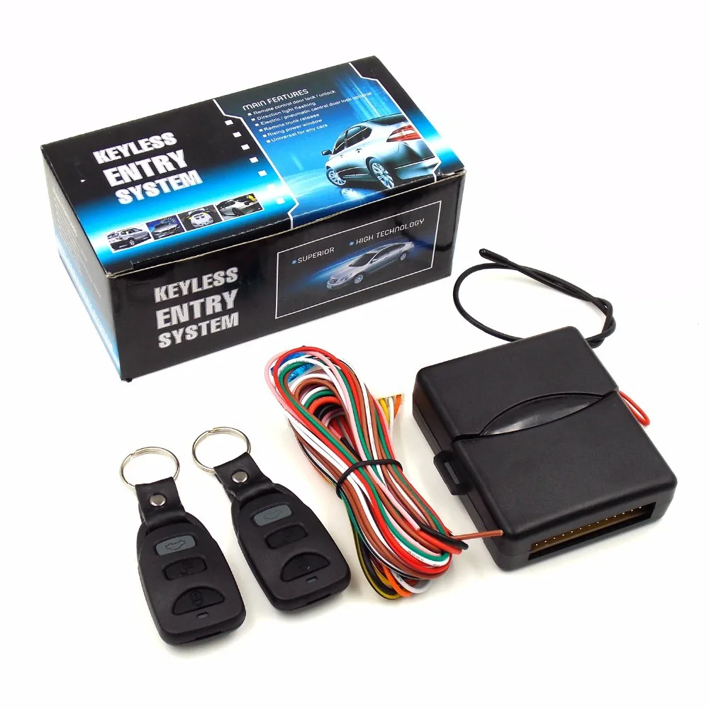Car Lock Locking Keyless Universal Keyless Entry System with 2 Remote