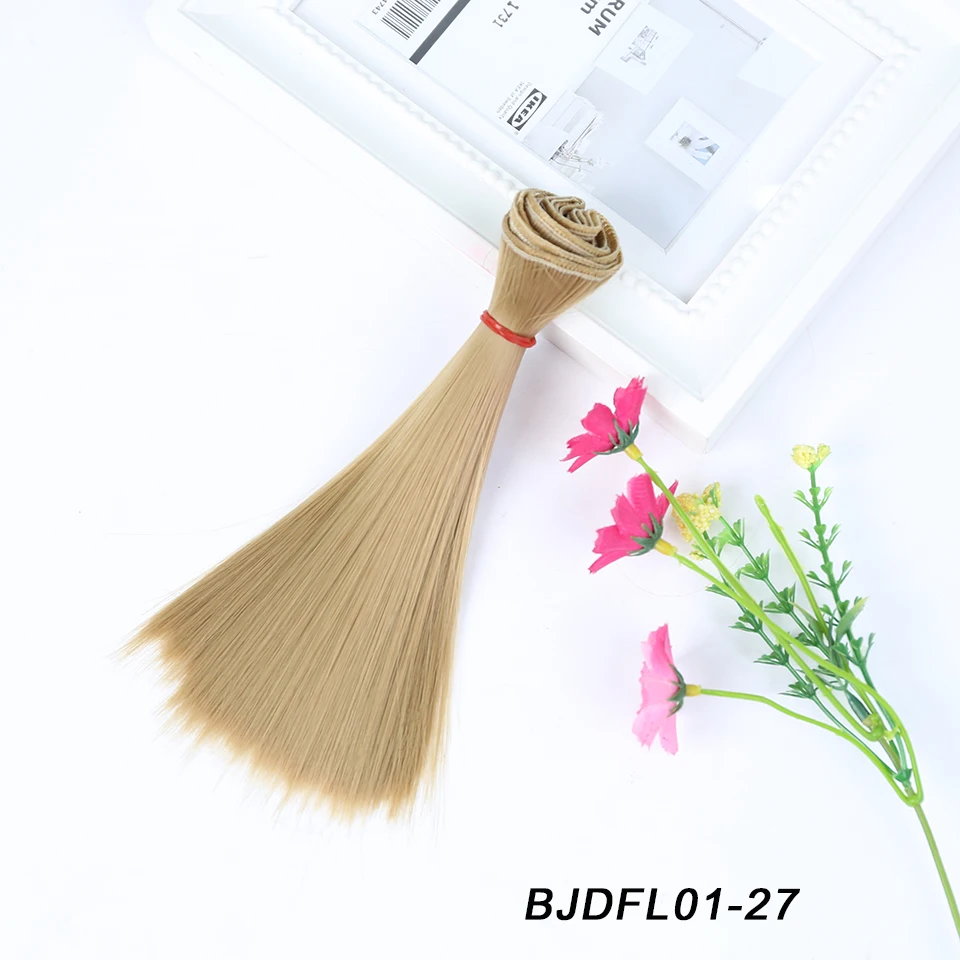 Bybrana 15 см* 100 см и 25 см* 100 см длинные прямые высокотемпературные волокна BJD SD парики DIY Волосы для кукол