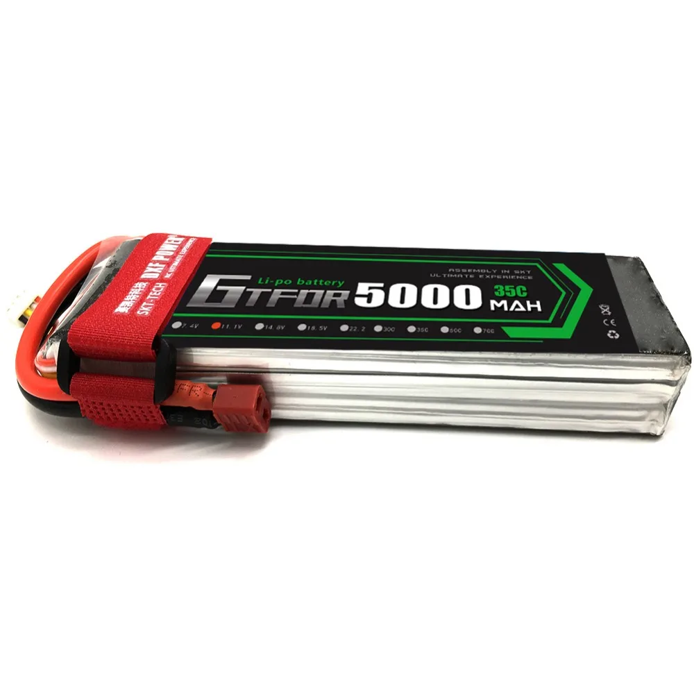 GTFDR يبو بطارية 3 S 11.1 V 5000 mAh 35C Bateria RC أجزاء ل HSP المروحيات حفارات سيارات سباق 1/10 قارب لعبة إعادة شحن