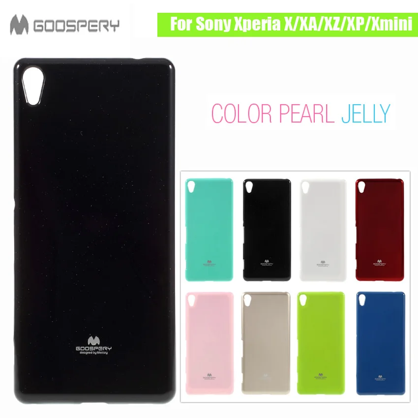 

Original MERCURY GOOSPERY for Sony Xperia X XZ XA Z Z3 Z5 Z1 L2 Compact XP C3 M4 Flash Powder Jelly Gel Soft TPU Back Phone Case