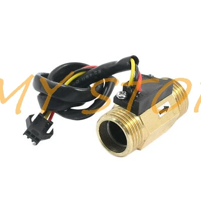 

SEN-HZ21WI G1/2" BSP Male Thread Brass Hall Effect Water Flow Sensor Switch Flowmeter 1-30L/min 44mm 60mm 66mm Length