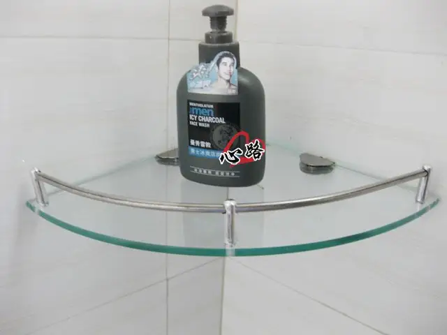 Single Stainless Steel Glass Corner Shelf Shower Toilet Bathroom Adorable Glass Corner Shelves For Showers Single Stainless Steel Glass Corner Shelf Shower Toilet Bathroom Adorable Glass Corner Shelves For Showers