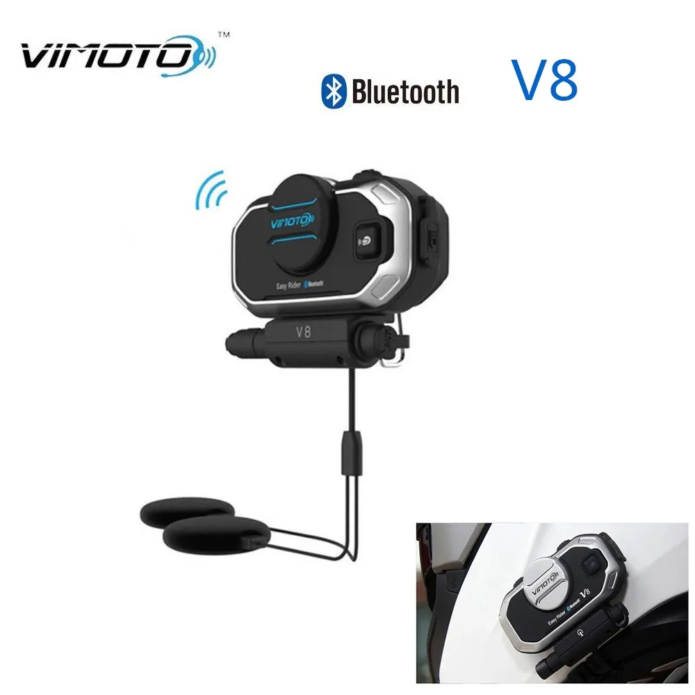 

Vimoto V8 Motorcycle Helmet Bluetooth Intercom Headset 2 Way Radios Waterproof Interphone
