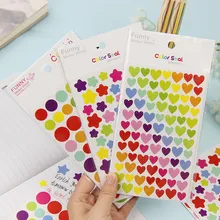 6 Pcs/Lot Heart Star Paper Sticker DIY Photo Album Decoration Sticker Scrapbooking Diary Kawaii Stationery Sticker For Girls 6 Pcs/Lot Heart Star Paper Sticker DIY Photo Album Decoration Sticker Scrapbooking Diary Kawaii Stationery Sticker For Girls