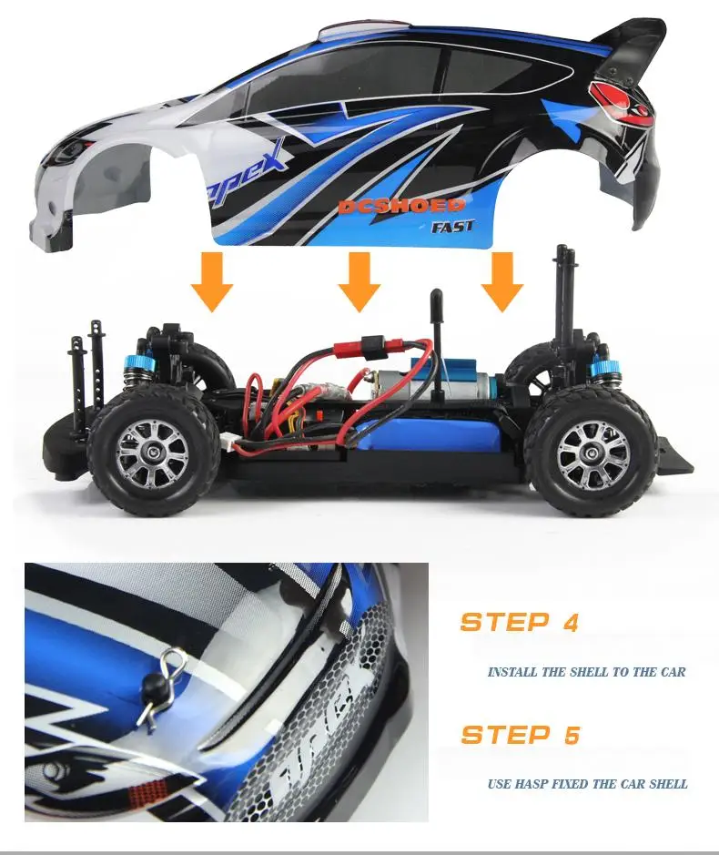 A949 гоночный RC автомобиль RTR 4WD 2 4 GHz игрушки Дистанционное управление 1:18 высокая