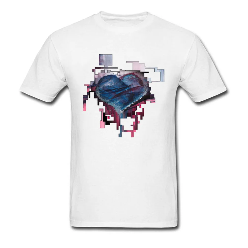 Modern Love 100% Cotton Men's Short Sleeve Tops & Tees Printed On Fall Top T-shirts Casual Top T-shirts 2018 Discount Round Neck Modern Love white