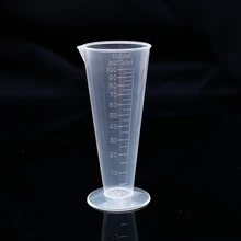 10 шт./упак. 100 мл пластиковые конические мерные мкерные стаканчики конический мерный цилиндр для химической лаборатории или кухонных инструментов