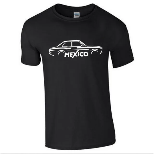 free shipping dfgfd FORD ESCORT MK1 MEXICO INSPIRED CLASSIC CAR T-SHIRT x2019 | Мужская одежда