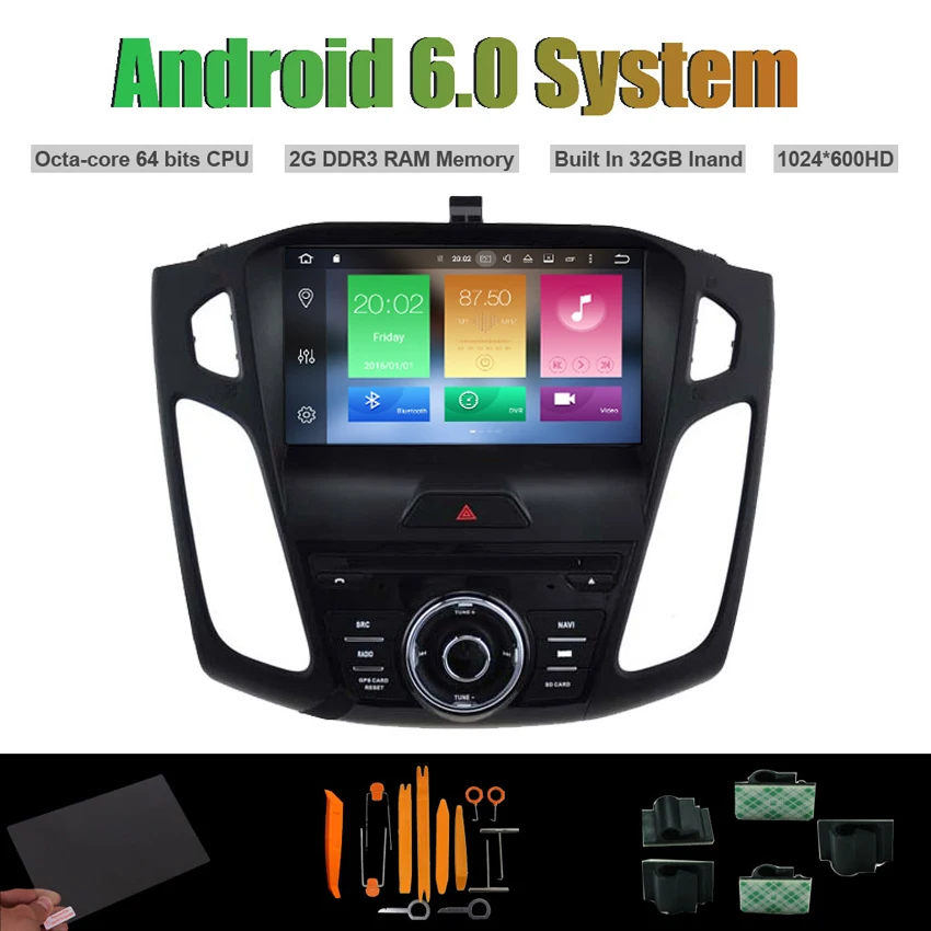 Android 6 0 Octa core CAR DVD PLAYER for FORD FOCUS 2015 AUTO font b Radio