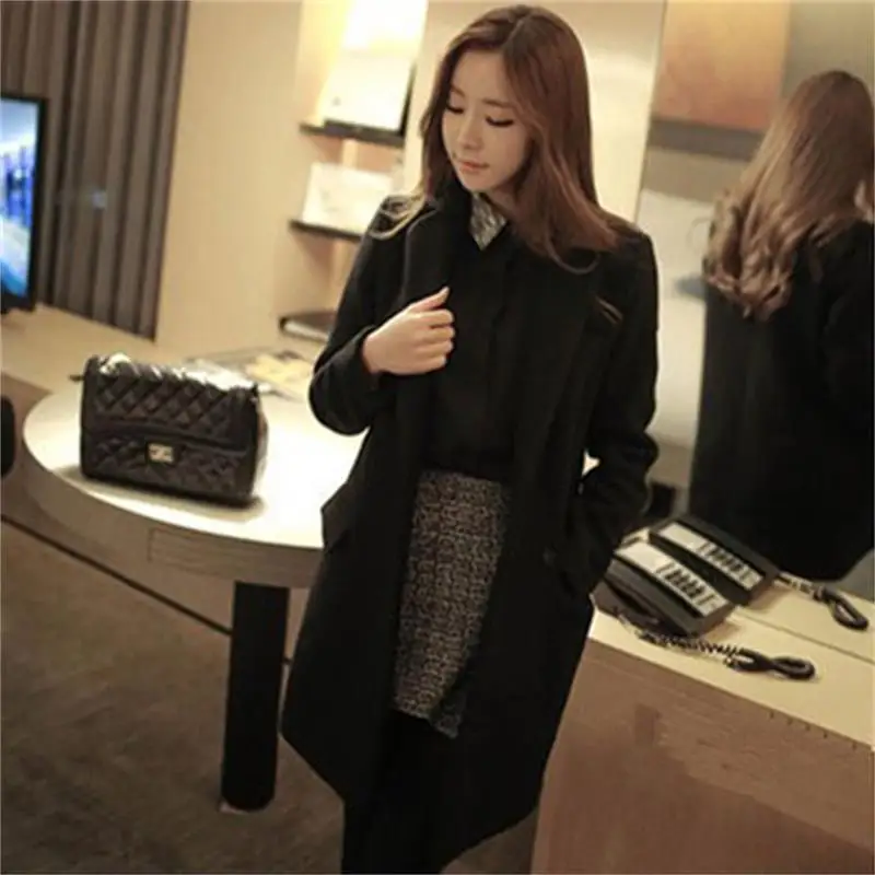 La Nouveau Automne Longue Dans Laine 1 D'hiver 3 2 Section Manteau De 4 Et Style d0TqqU