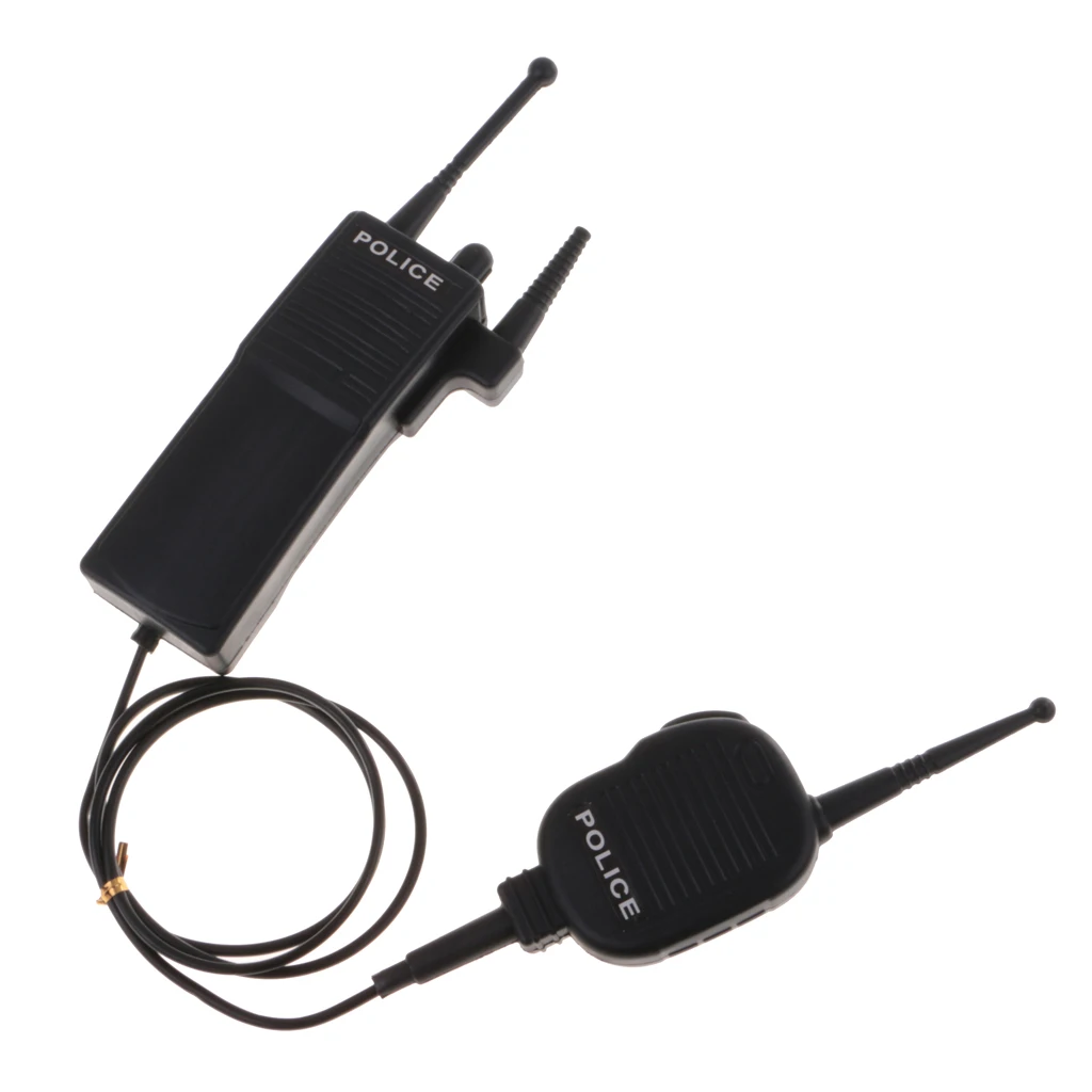 2pcs/Set Funny Artificial Police Interphone Prop Two Way Radio Toy Game Joke Gag Gift Favor