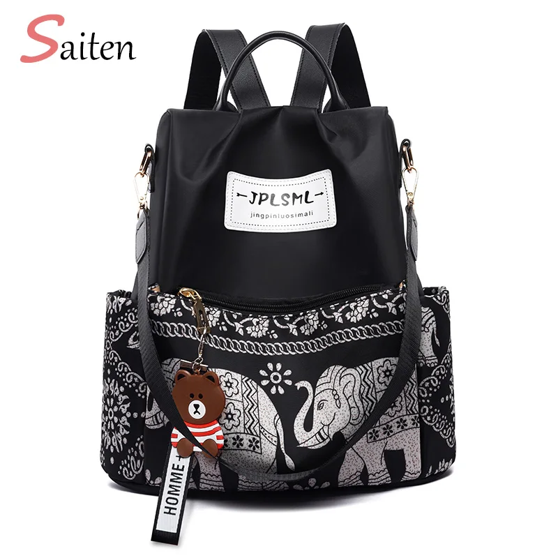 

Fashion Anti-theft Women Backpacks Famous Brand Ladies Large Capacity Backpack High Quality Waterproof Oxford Women Backpacks