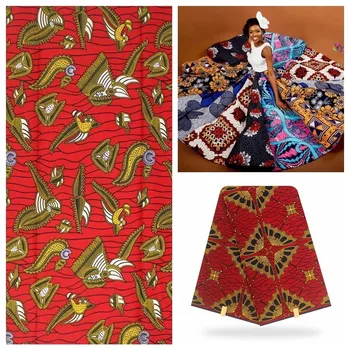 

Veritable wax african fabric red ankara african wax print fabric wholesale african print fabric for nigerian Veritable dress