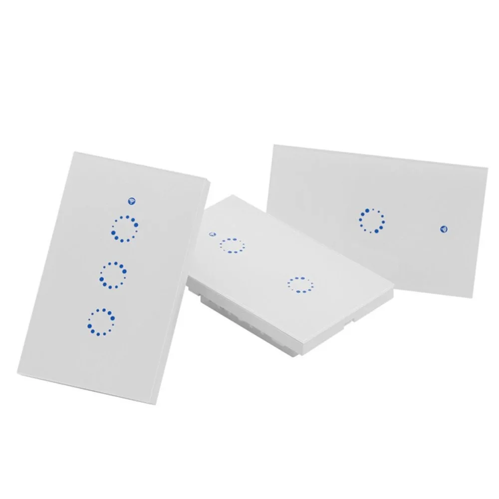 

Smart Wireless Touch Switch Tempered Glass Panel Remote Control Wifi Switch DIY Automation Wall Switch for Home Office