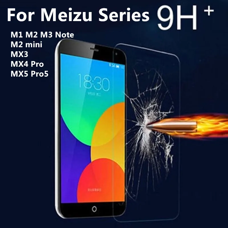 9 H Anti Explosion Закаленное Стекло Защитная Пленка Для MEIZU M1 M2 M3 Примечание М2 мини MX3 MX4