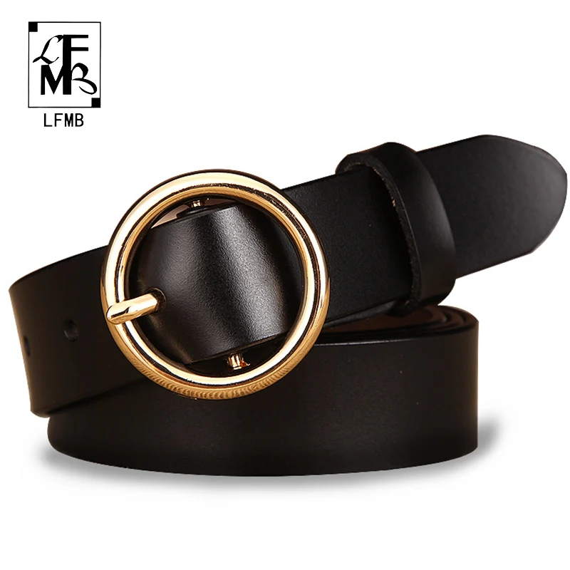 

[LFMB]leather belt woman strap buckle for belt women genuine leather belts ceintures pour femmes women's belt
