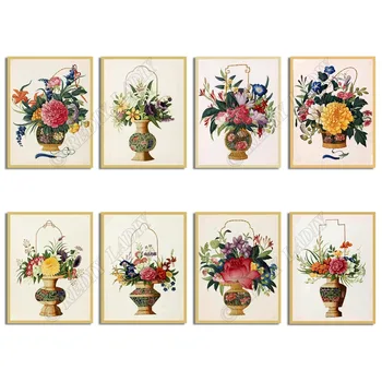 

Diamond Mosaic Rhinestones Cross Stitch Flowers & Vase DIY Diamond Embroidery Crystal Needlework Home Decoration Hobby & Crafts