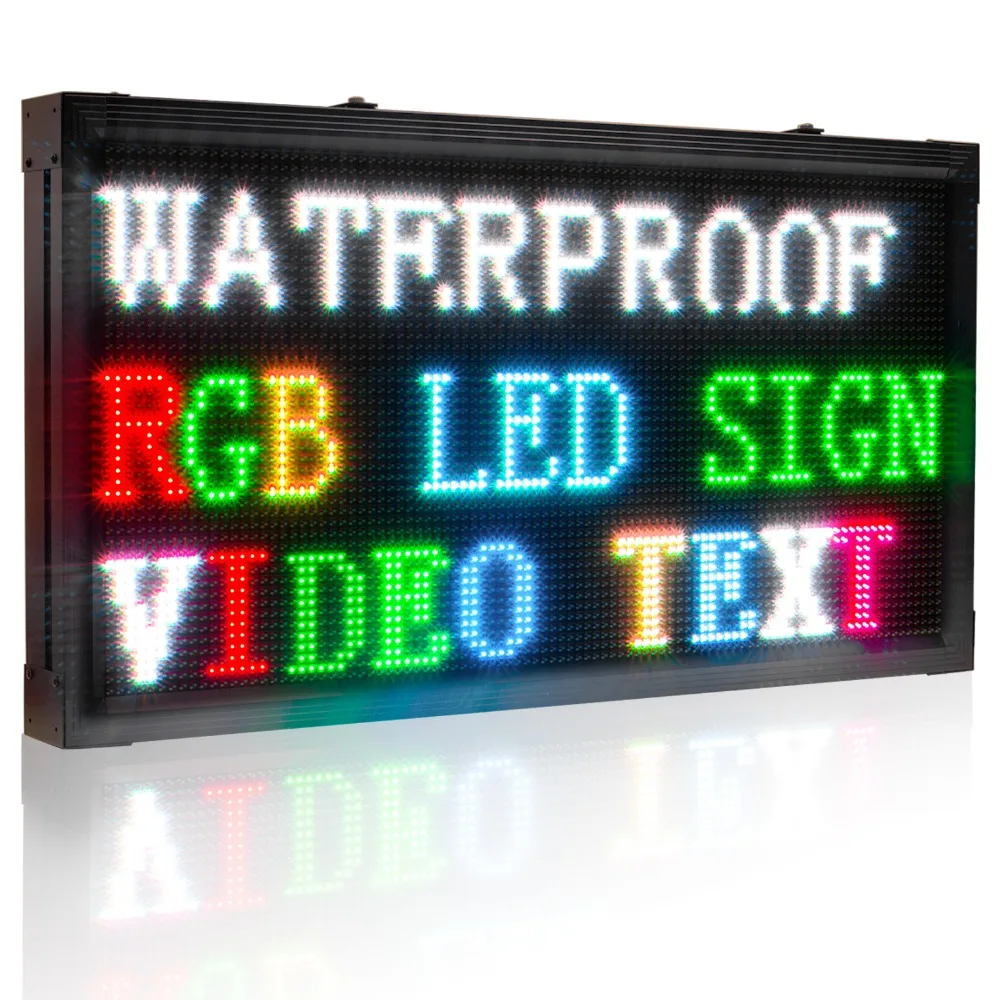 103*55 см RGB Полноцветный P10mm изготовленный на заказ мульти линейный наружный