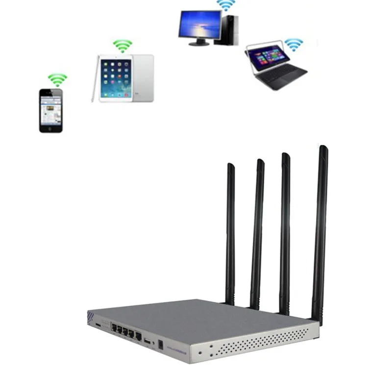 

OpenWrt 1200Mbps Wireless Router 802.11AC Dual Band Wireless WIFI Repeater Through Wall Router 4*7dBi Antenna USB2.0 Interface