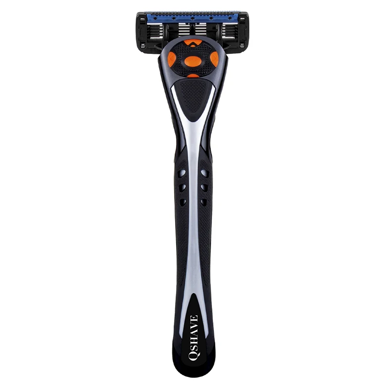 Qshave Black Spider Man Manual Shaving Razor Handle 1 pc